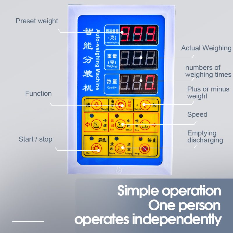 semi automatic weighing and filling machine